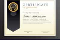 Elegant Diploma Award Certificate Template Design with Award Certificate Design Template