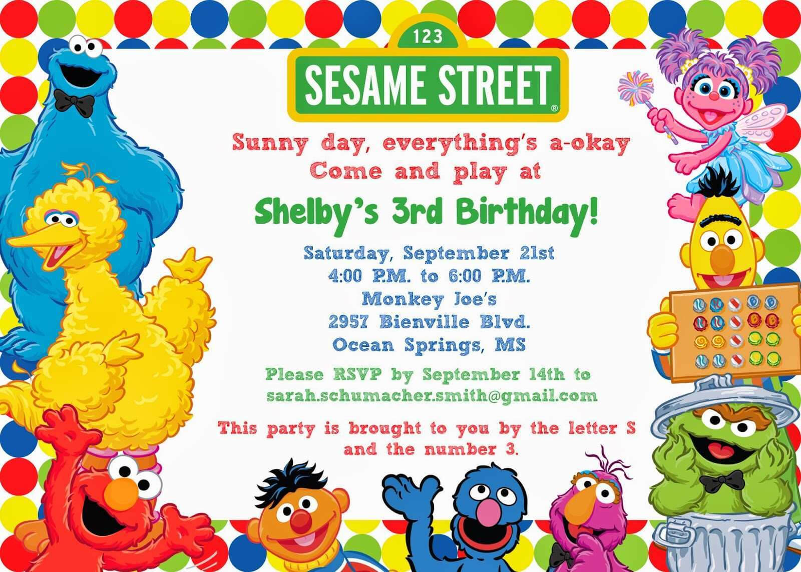 Elmo Birthday Invitation Template – Cards Design Templates Within Elmo Birthday Card Template