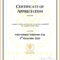 Employee Appreciation Certificate Template Free Resume In Officer Promotion Certificate Template