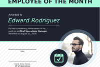 Employee Of The Month Certificate Of Recognition Template within Manager Of The Month Certificate Template