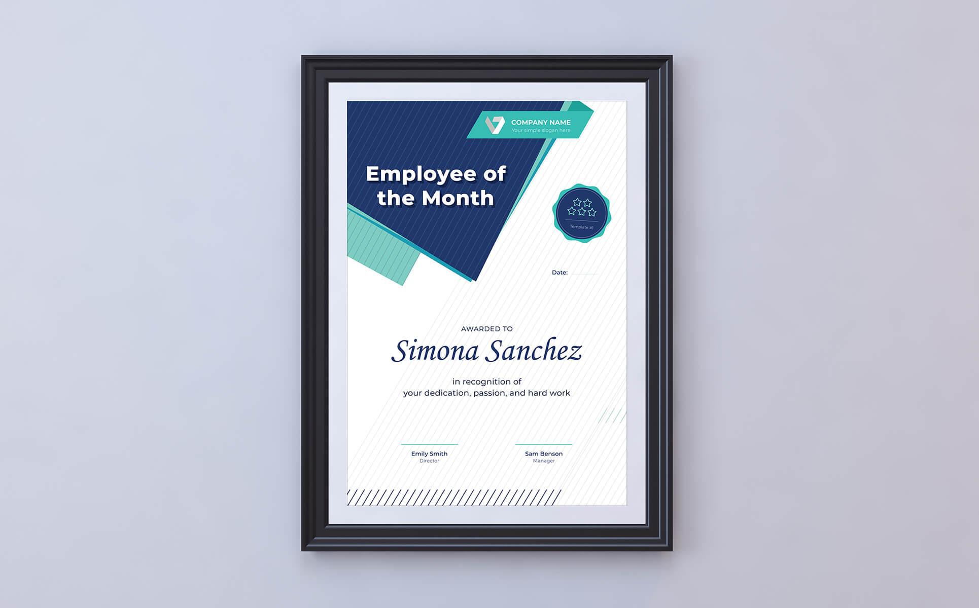 Employee Of The Month Certificate Template Throughout Employee Of The Month Certificate Template