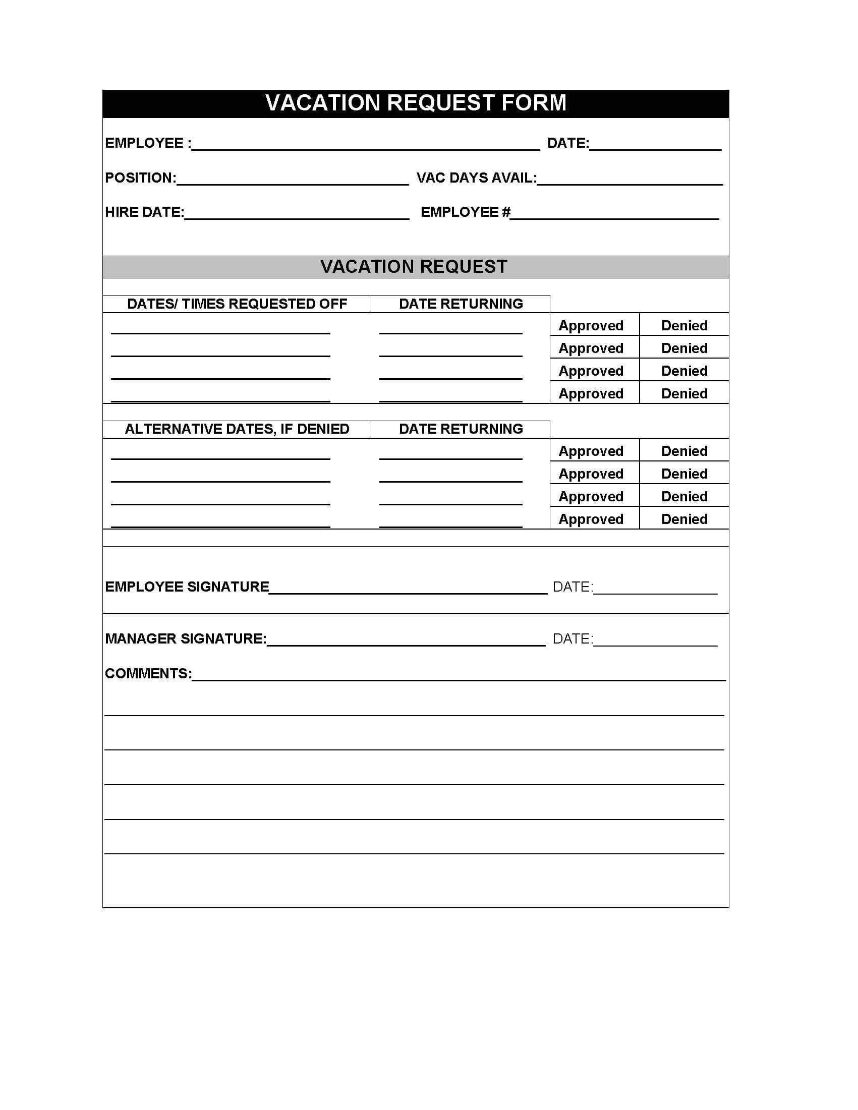 Employee Travel Request Form Template Sharepoint Templates Pertaining 