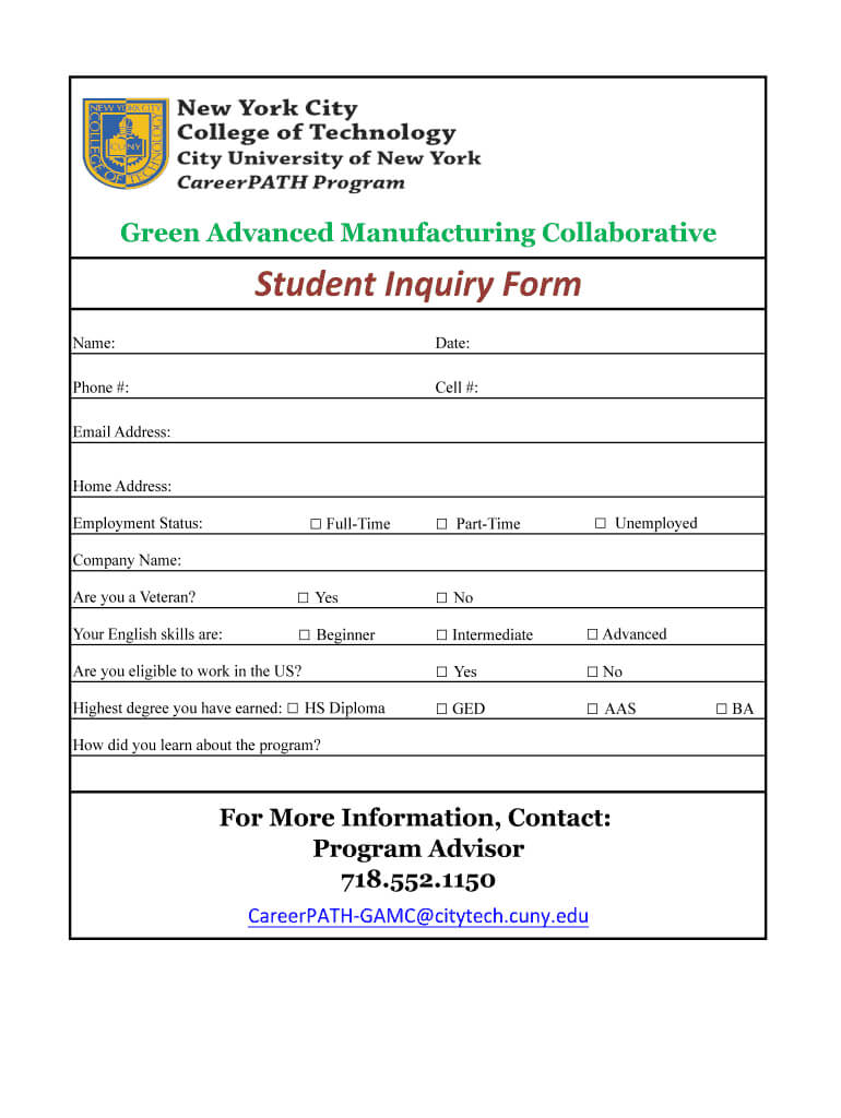 Enquiry Form Format – Fill Online, Printable, Fillable Inside Enquiry Form Template Word