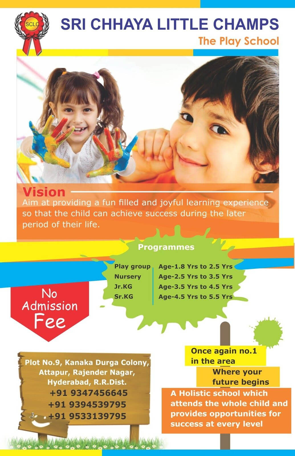 Enrollment | Pamphlet Design, School Brochure, School Admissions Inside Play School Brochure Templates