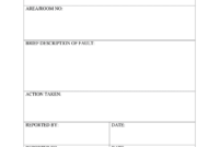 Equipment Fault Report - Fill Online, Printable, Fillable within Equipment Fault Report Template