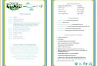 Event Program Template | Program Template, Printable Wedding with Free Event Program Templates Word