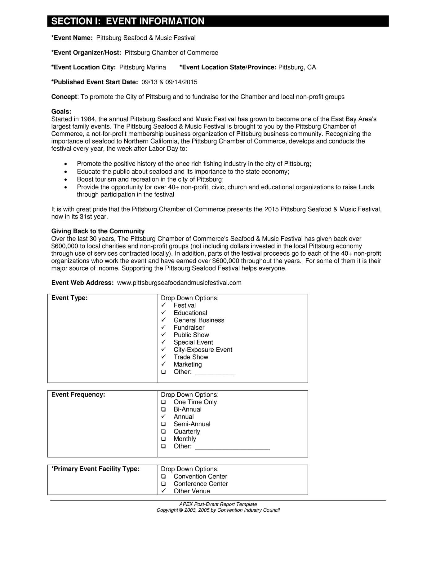 Event Report Te Qg Examples Pdf Post Excel Google Docs For After Event Report Template