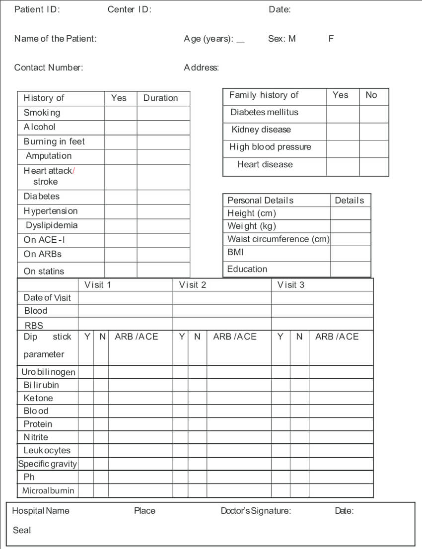 Example Of A Poorly Designed Case Report Form | Download In Case Report Form Template