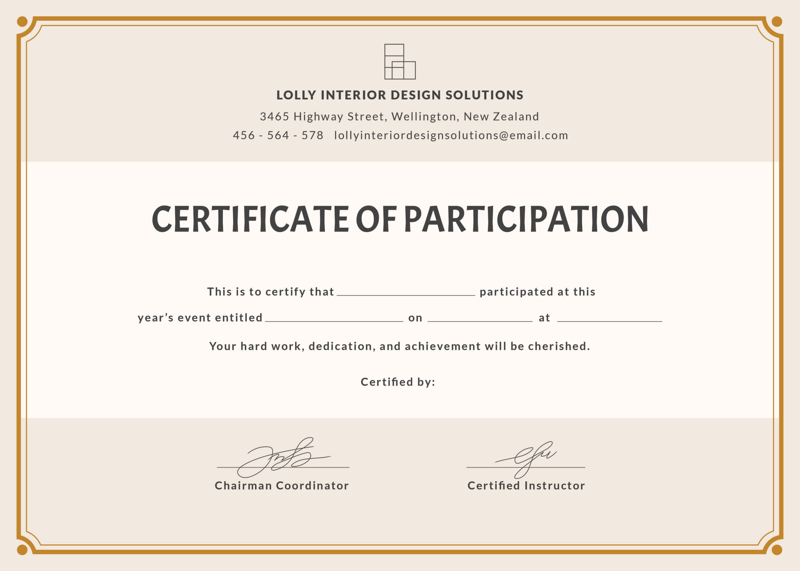 🥰free Printable Certificate Of Participation Templates (Cop)🥰 In Certificate Of Ownership Template
