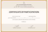 🥰free Printable Certificate Of Participation Templates (Cop)🥰 with Templates For Certificates Of Participation