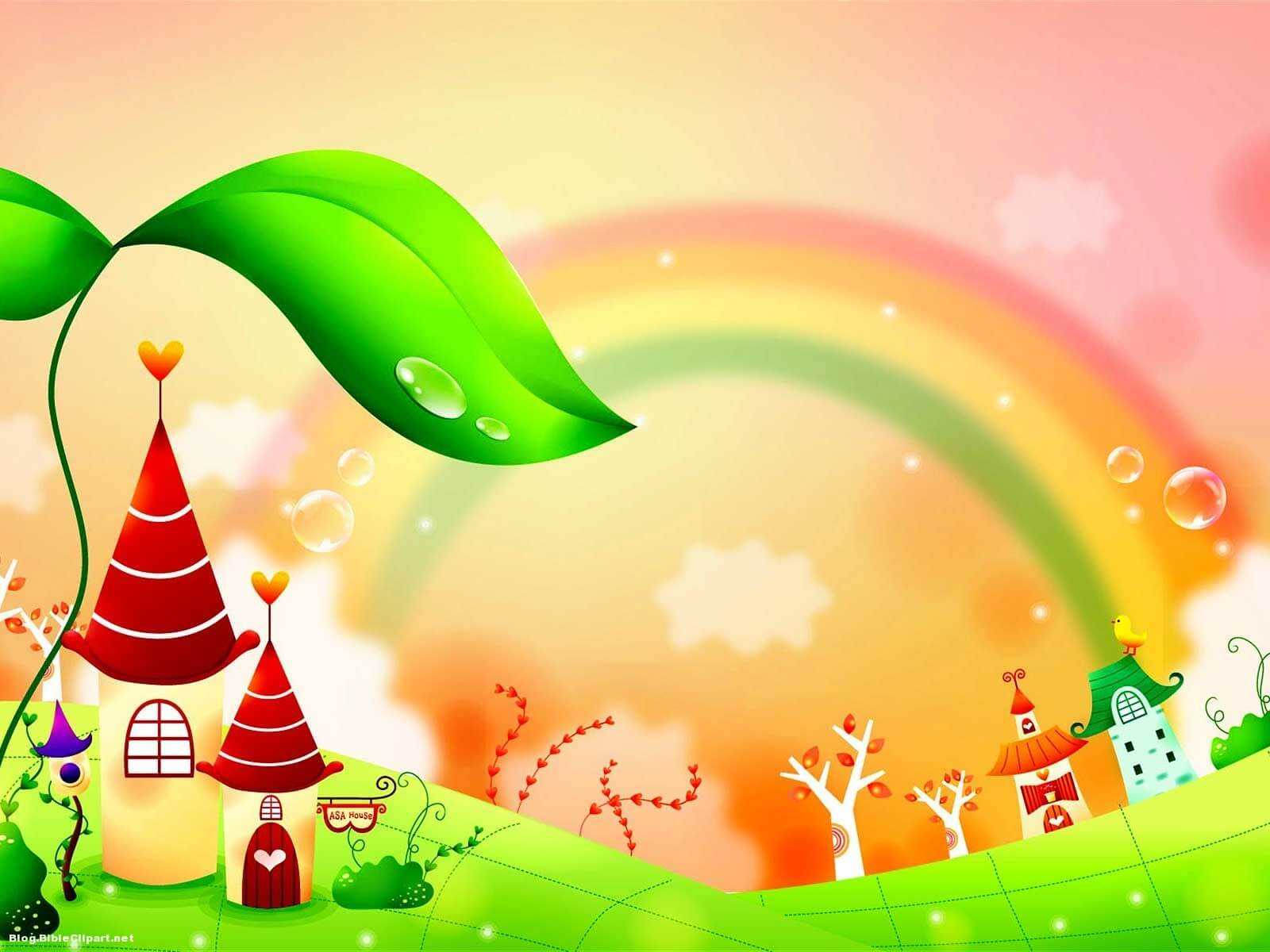 Fairy Tale Rainbow Children Background – Blog Bibleclipart In Fairy Tale Powerpoint Template