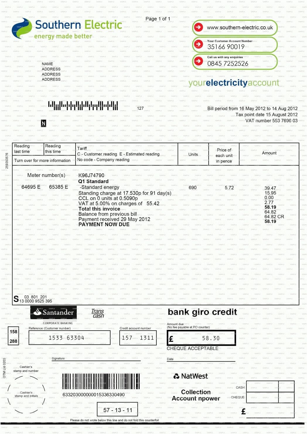 Fake Utility Bill Template Download Business Plan Template Pertaining To Fake Credit Card Receipt Template