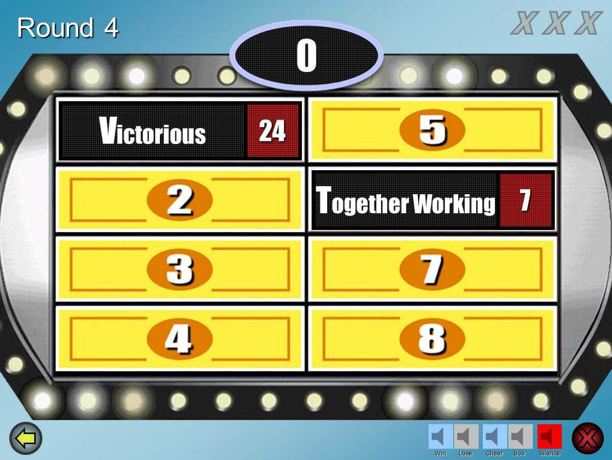 Family Feud - Powerpoint Template Download; Best One I Could Throughout Family Feud Game Template Powerpoint Free