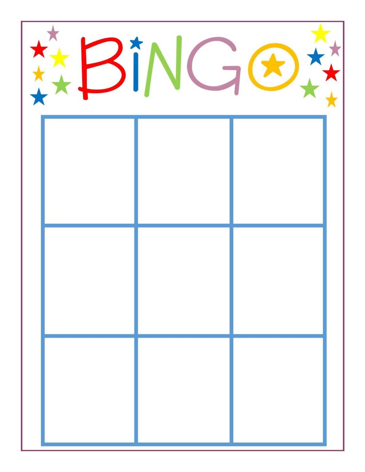 Family Game Night Bingo Bingo Card Template Blank Bingo Inside Bingo Card Template Word 