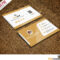 Fantastic Business Cards Psd Templates For Free – Chef With Blank Business Card Template Psd