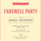 Farewell Party Invitation Wording | Farewell Party Inside Farewell Invitation Card Template