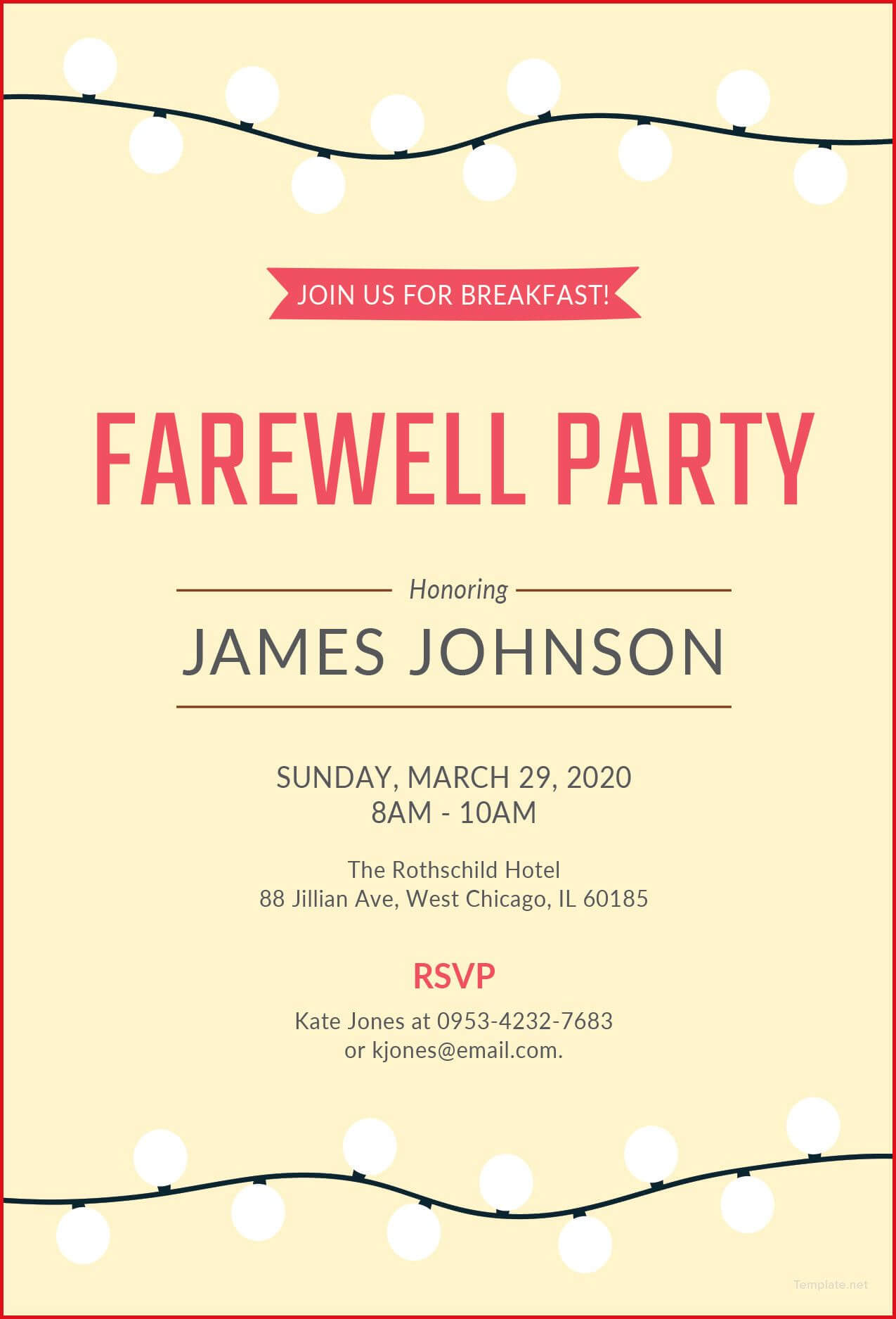 Farewell Party Invitation Wording | Farewell Party Inside Farewell Invitation Card Template