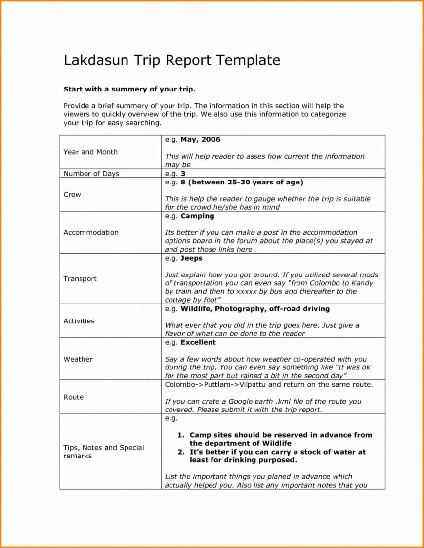 Fascinating After Action Report Template Ideas Pdf For With Conference Summary Report Template