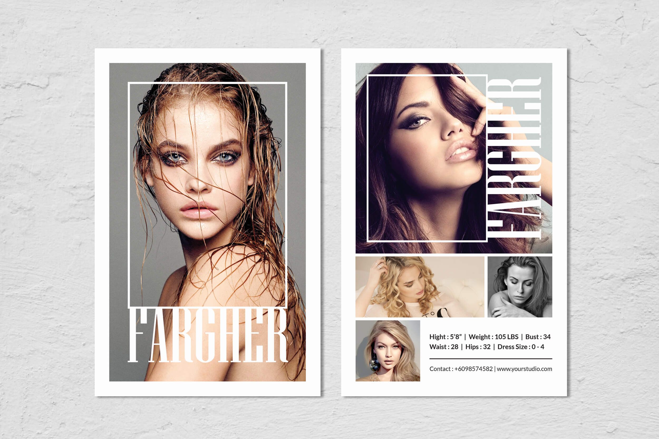 Fashion Modeling Comp Card Template In Free Zed Card Template