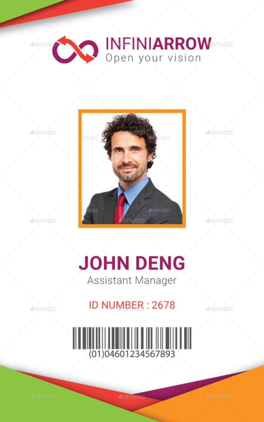 Fearsome Id Card Template Word Ideas Vertical Employee Inside Id Card Template Word Free