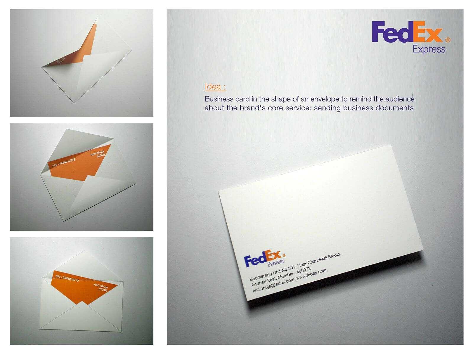 Fedex: Envelope | Business Card Design, Unique Business In Fedex Brochure Template