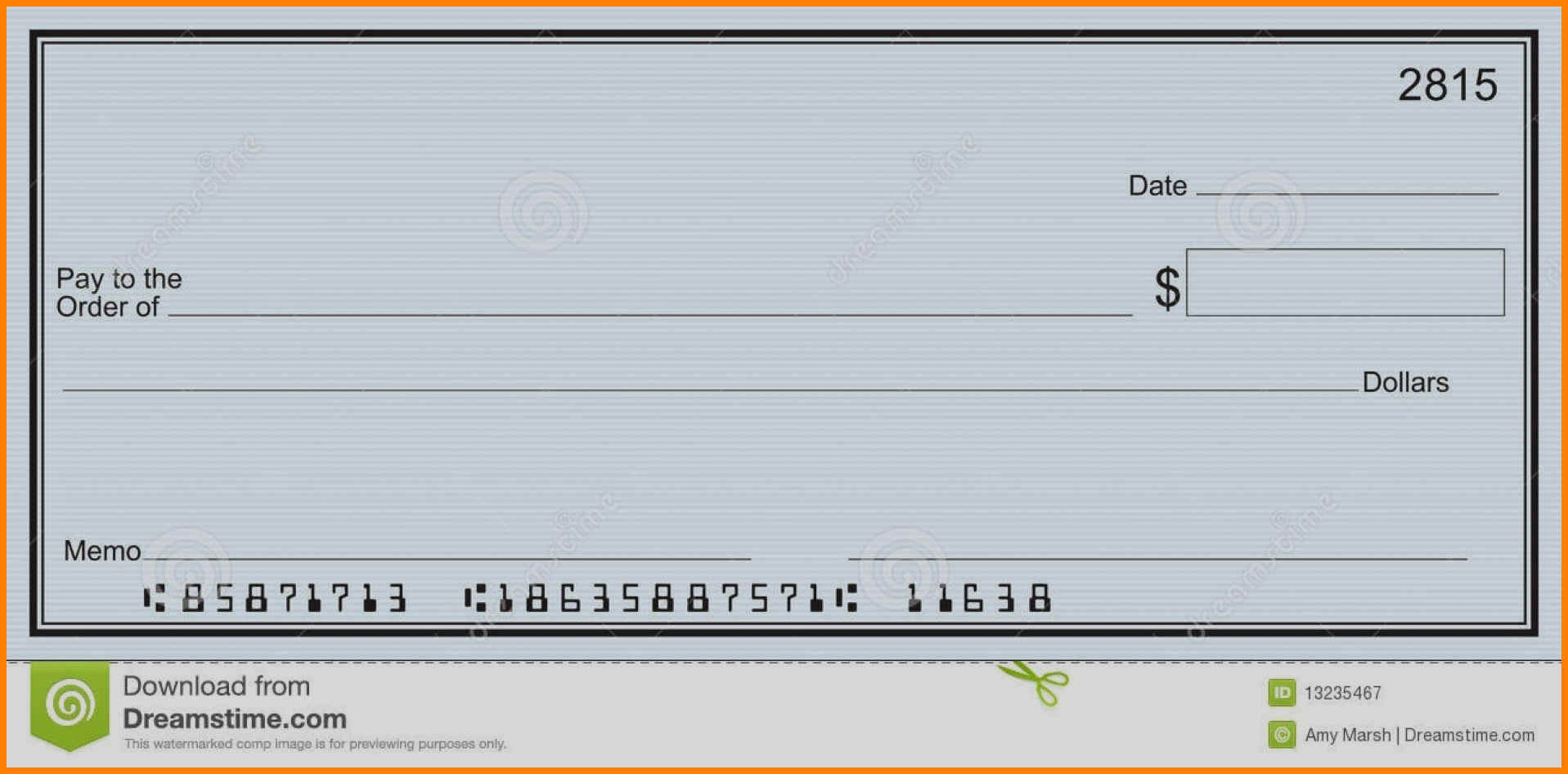 Fillable Blank Check Template - Free Download With Regard To Editable Blank Check Template
