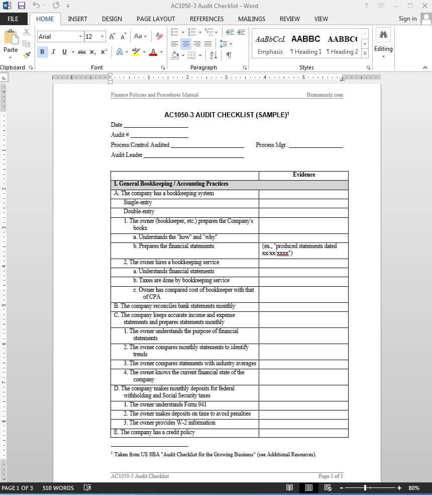 Financial Audit Checklist Template Ac1050 3 : Mughals With Regard To Information System Audit Report Template