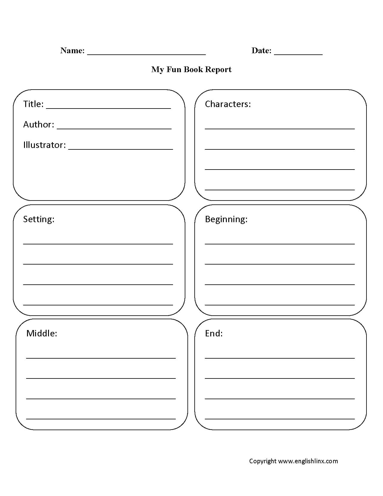 Financial Tatements Template Pdf For 2Nd Grade Book Report Throughout Second Grade Book Report Template