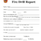 Fire Drill Report Template - Fill Online, Printable for Fire Evacuation Drill Report Template