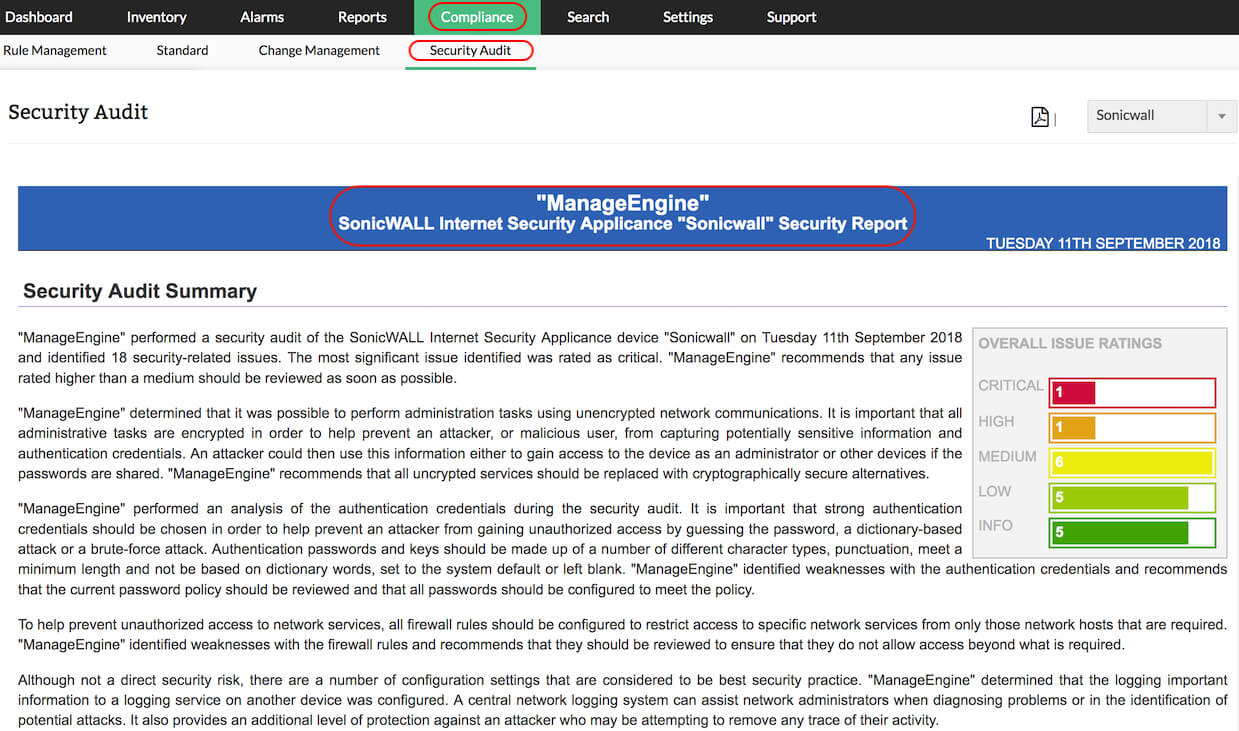 Firewall Security Audit | Firewall Configuration Analysis Tool Throughout Security Audit Report Template