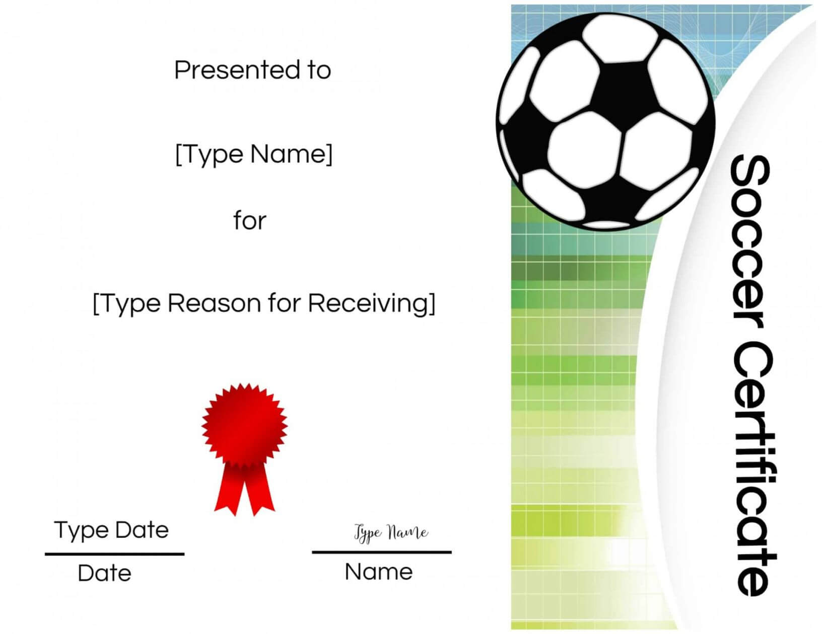 Five Top Risks Of Attending Soccer Award Certificate For Soccer Certificate Template