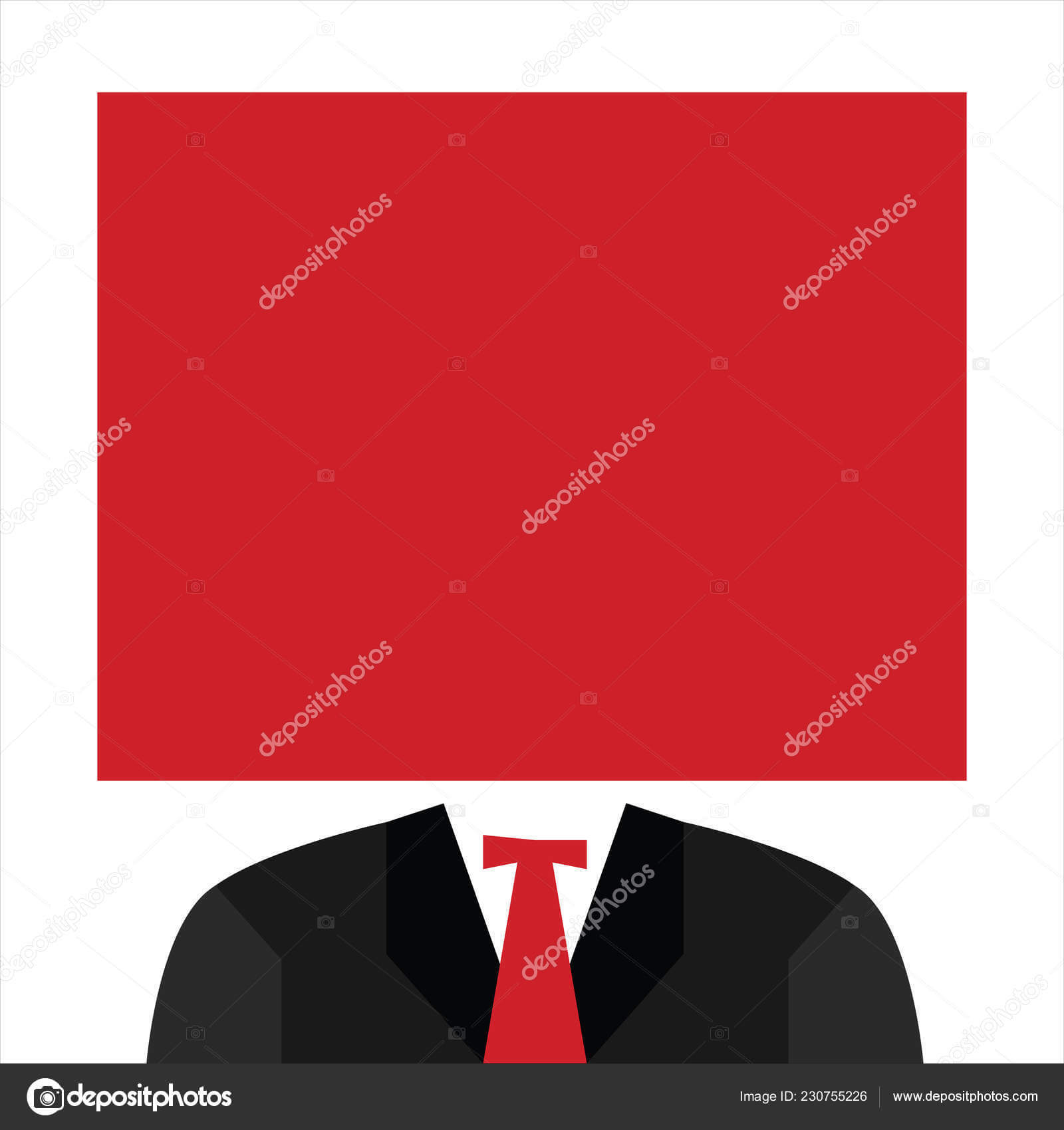 Flat Design Business Vector Illustration Empty Copy Space Intended For Tie Banner Template