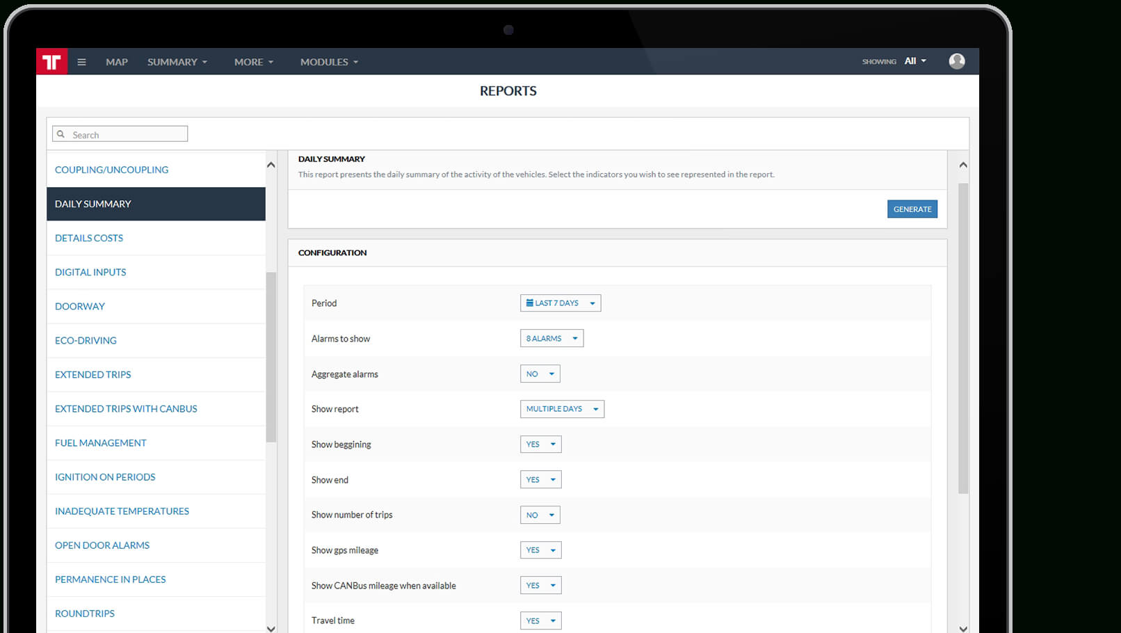 Fleet Management Reports – Frotcom With Fleet Report Template