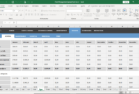 Fleet Management Spreadsheet Excel with Fleet Report Template