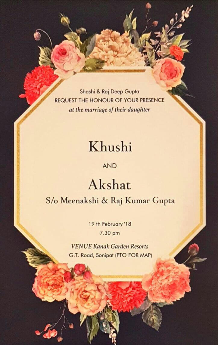 Floral Wedding Cards#2018 | Indian Wedding Invitation Cards With Indian Wedding Cards Design Templates