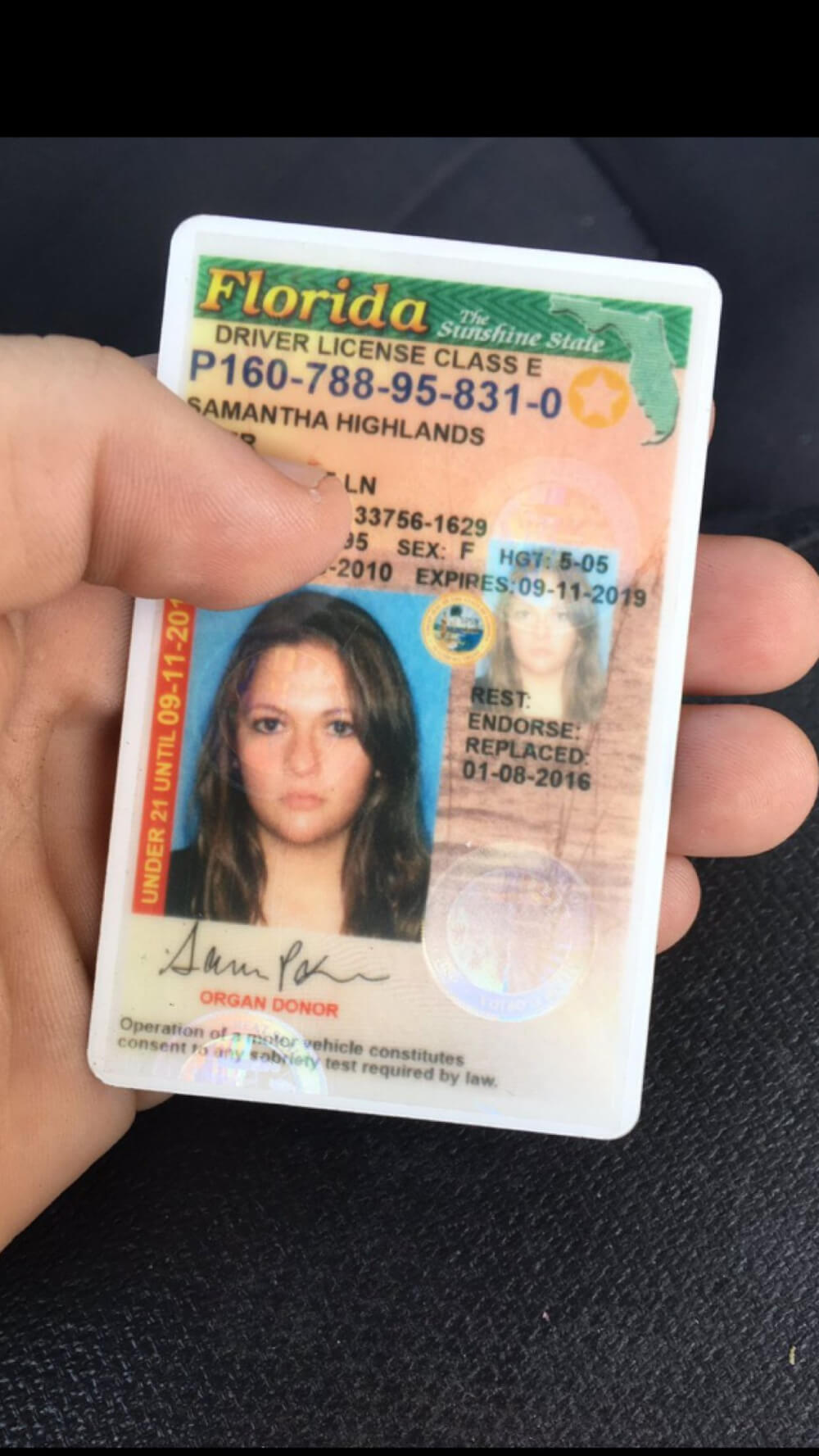 Florida Fake Id Florida Fake Driver License Buy Registered Intended For Florida Id Card Template