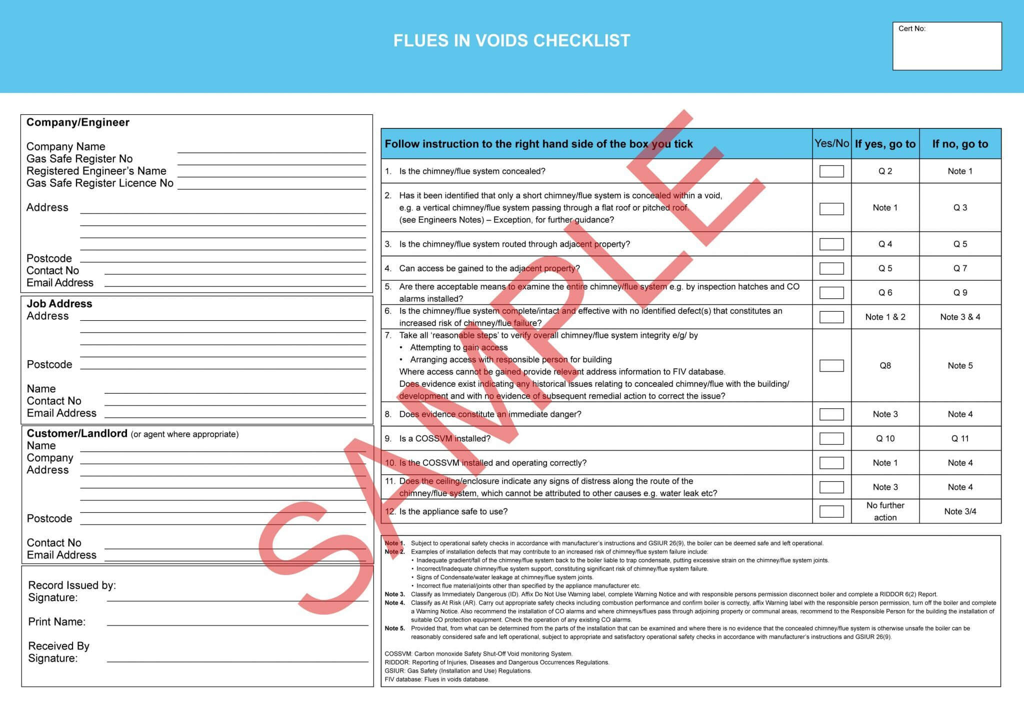 Flues In Voids | Flat Roof Inspection Report Template – A For Part Inspection Report Template