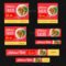 Food Web Banner Set #web, #food, #set, #banner | Food Banner In Food Banner Template