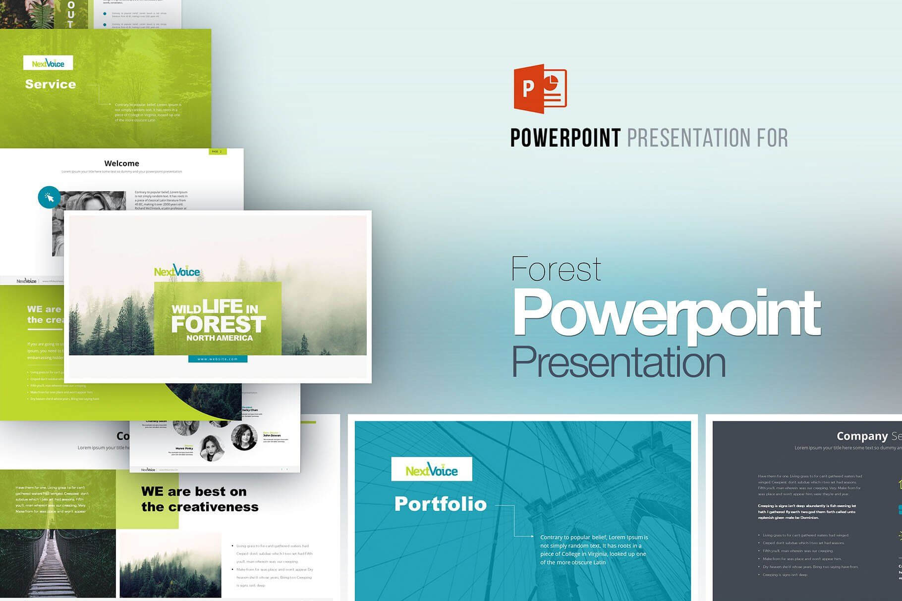 Forest Powerpoint Presentation #unique#business#fit#kind With Dominion Card Template