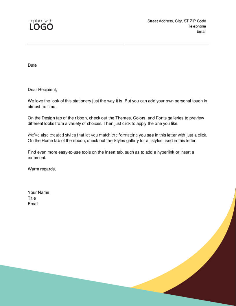 Formal Letter Word Template – Forza.mbiconsultingltd Throughout Microsoft Word Business Letter Template