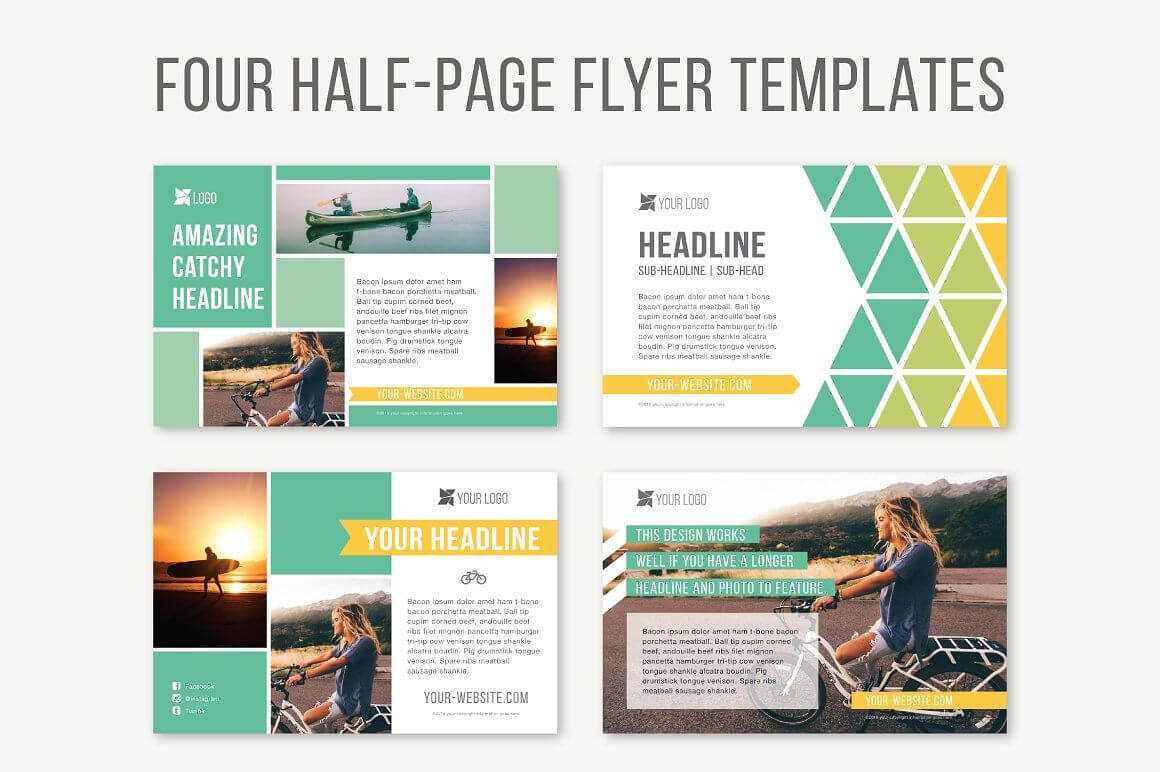 Four Half Page Flyer Templatesjoanna Haecker On Regarding Half Page Brochure Template