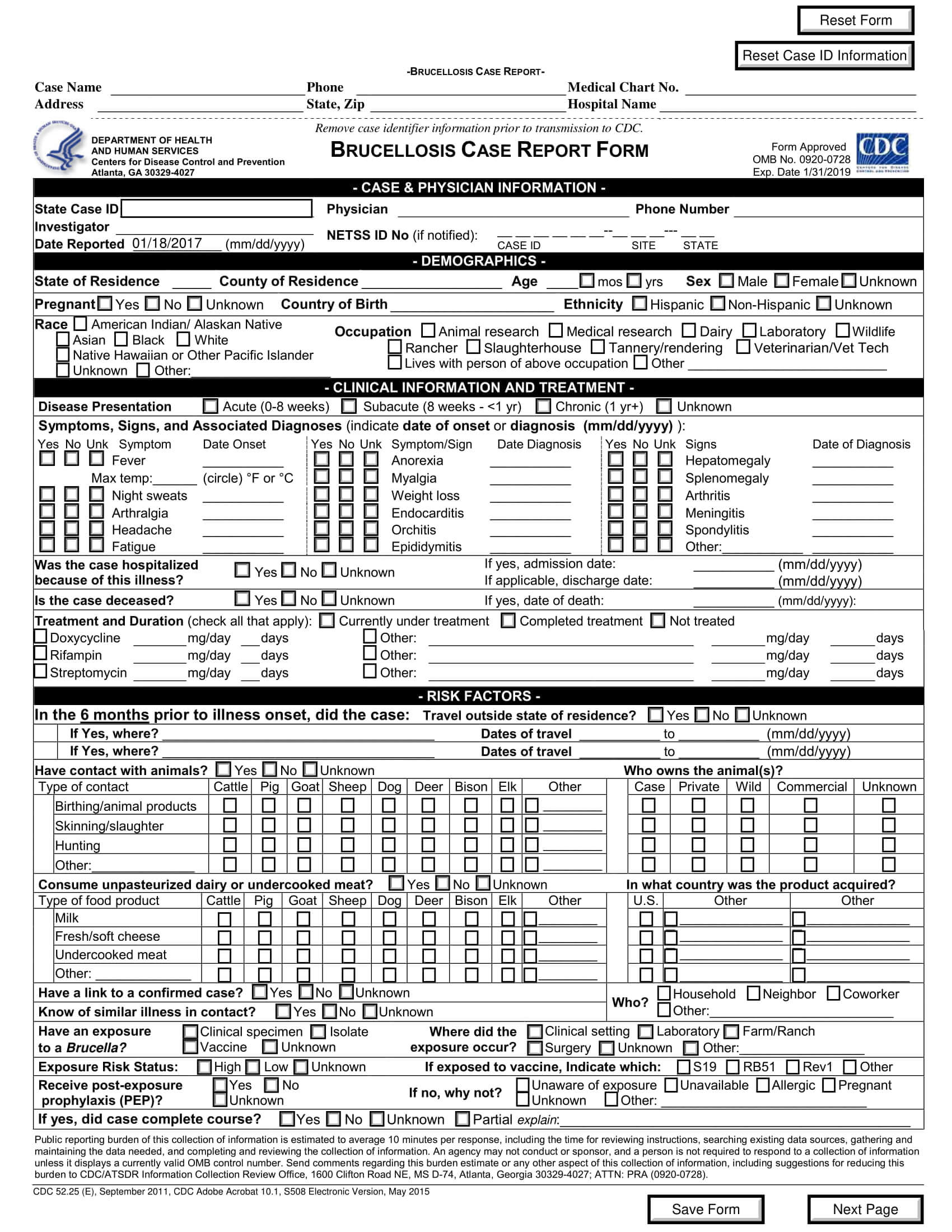 Free 15+ Case Report Forms In Pdf | Doc Regarding Case Report Form Template