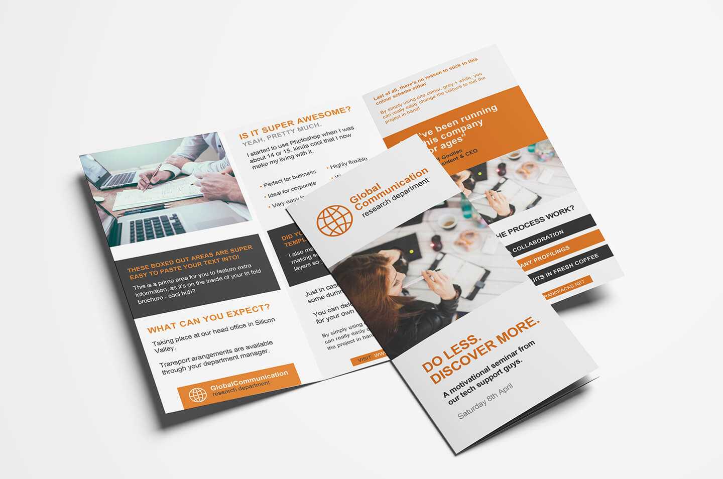 Free 3 Fold Brochure Template For Photoshop & Illustrator Pertaining To Adobe Illustrator Tri Fold Brochure Template