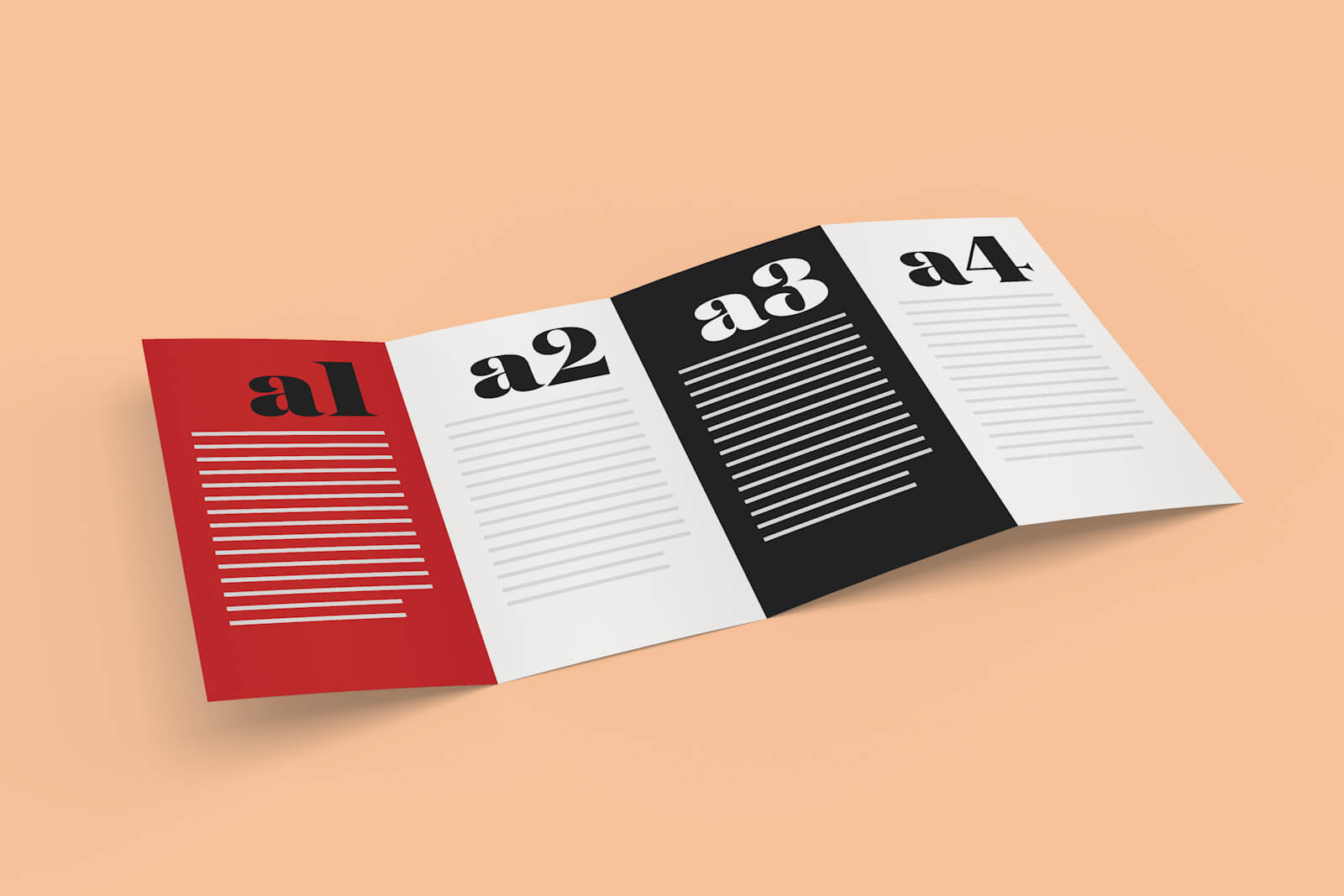 Free 4 Panel Quad Fold Brochure Mockup Psd – Good Mockups Within Quad Fold Brochure Template
