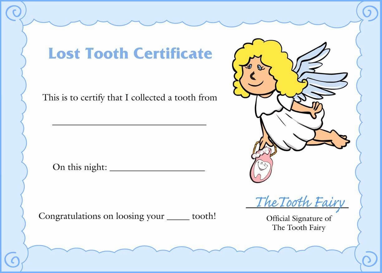 Free And Best Invoice Templates Find Various Including Tooth Throughout Free Tooth Fairy Certificate Template