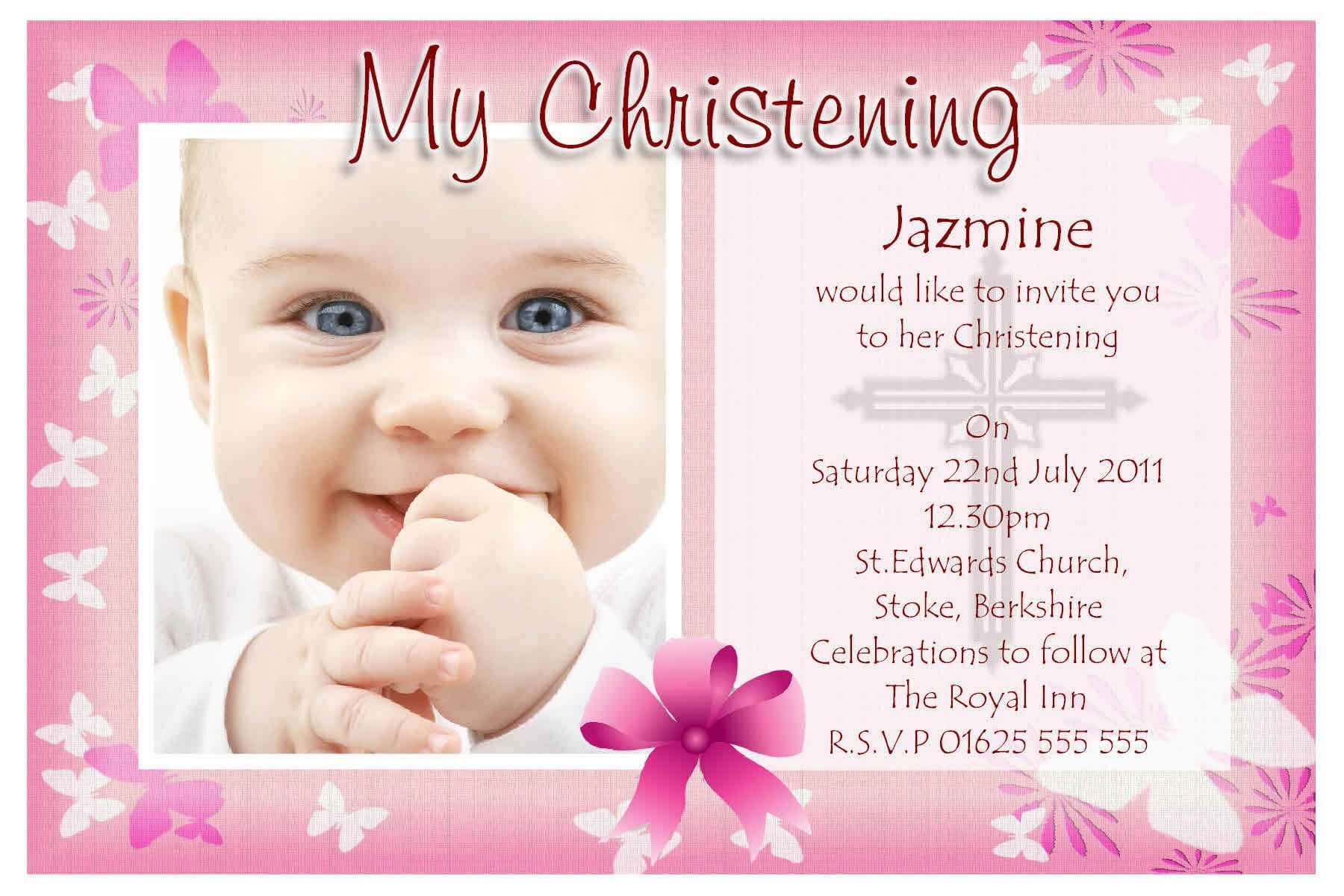Free Baptism Invitation Templates Printable | Christening Pertaining To Baptism Invitation Card Template