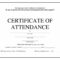 Free Blank Certificate Templates | Attendance Certificate intended for Attendance Certificate Template Word