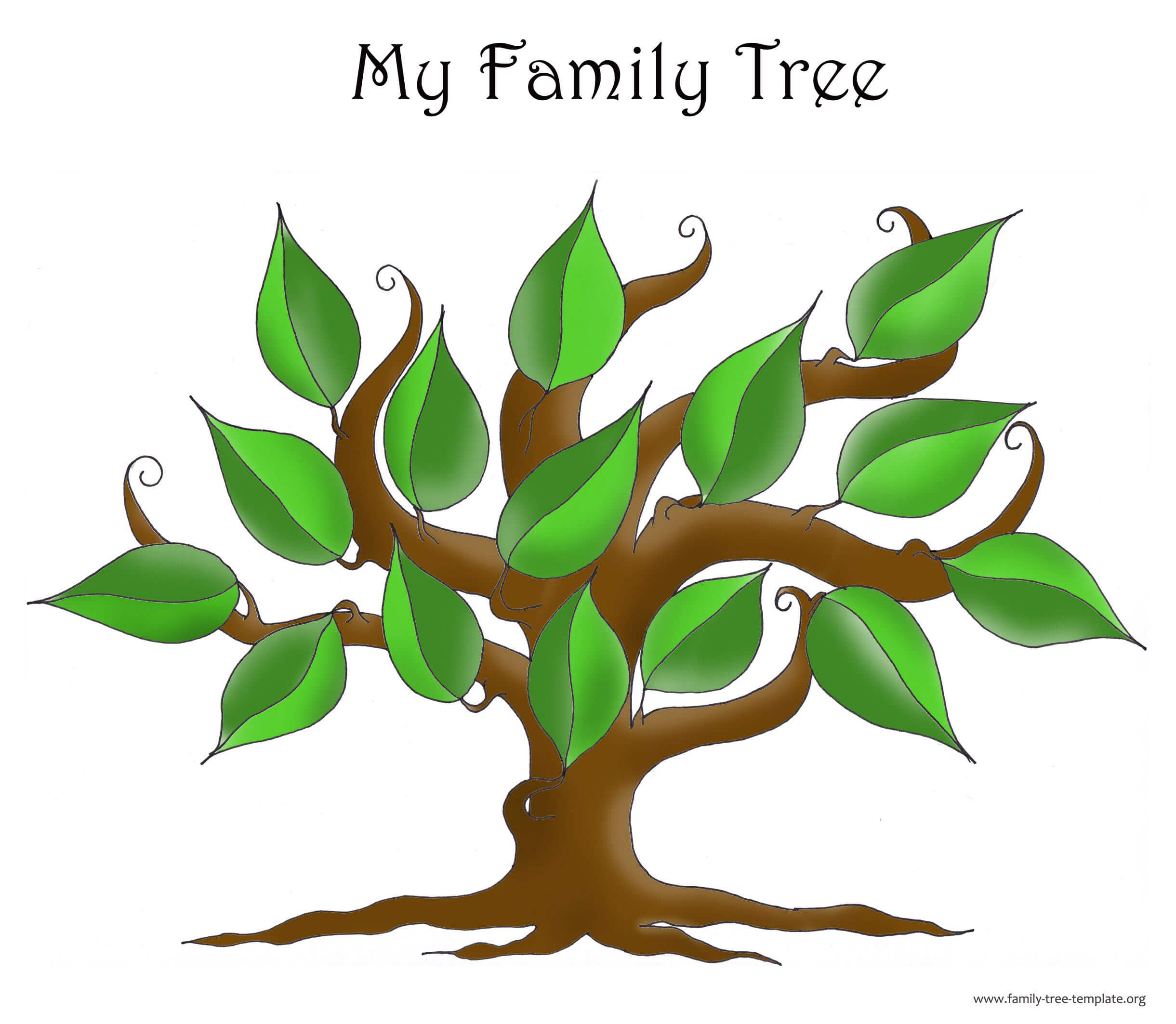Free Blank Family Tree Template | The Non Structured Family With Blank Stem And Leaf Plot Template