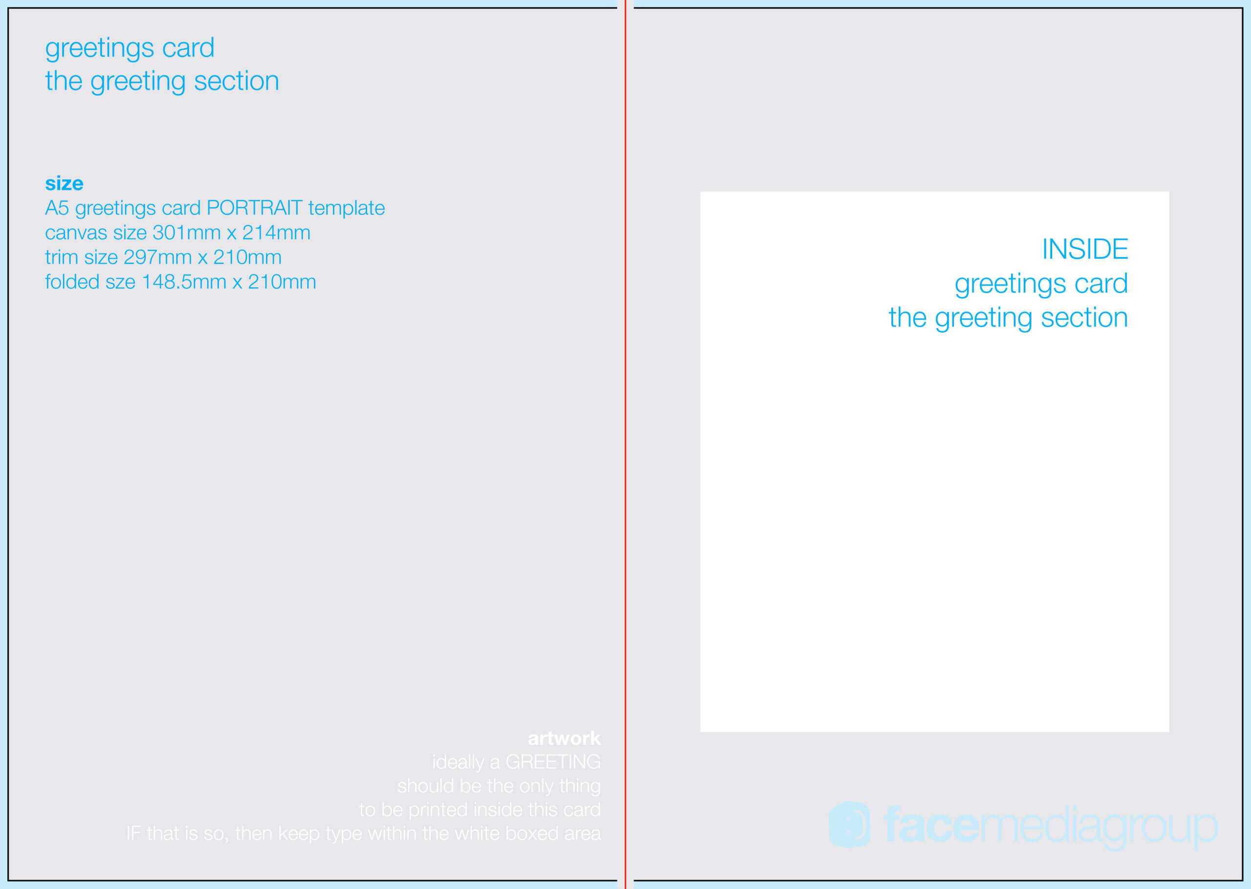 Free Blank Greetings Card Artwork Templates For Download Within Small Greeting Card Template