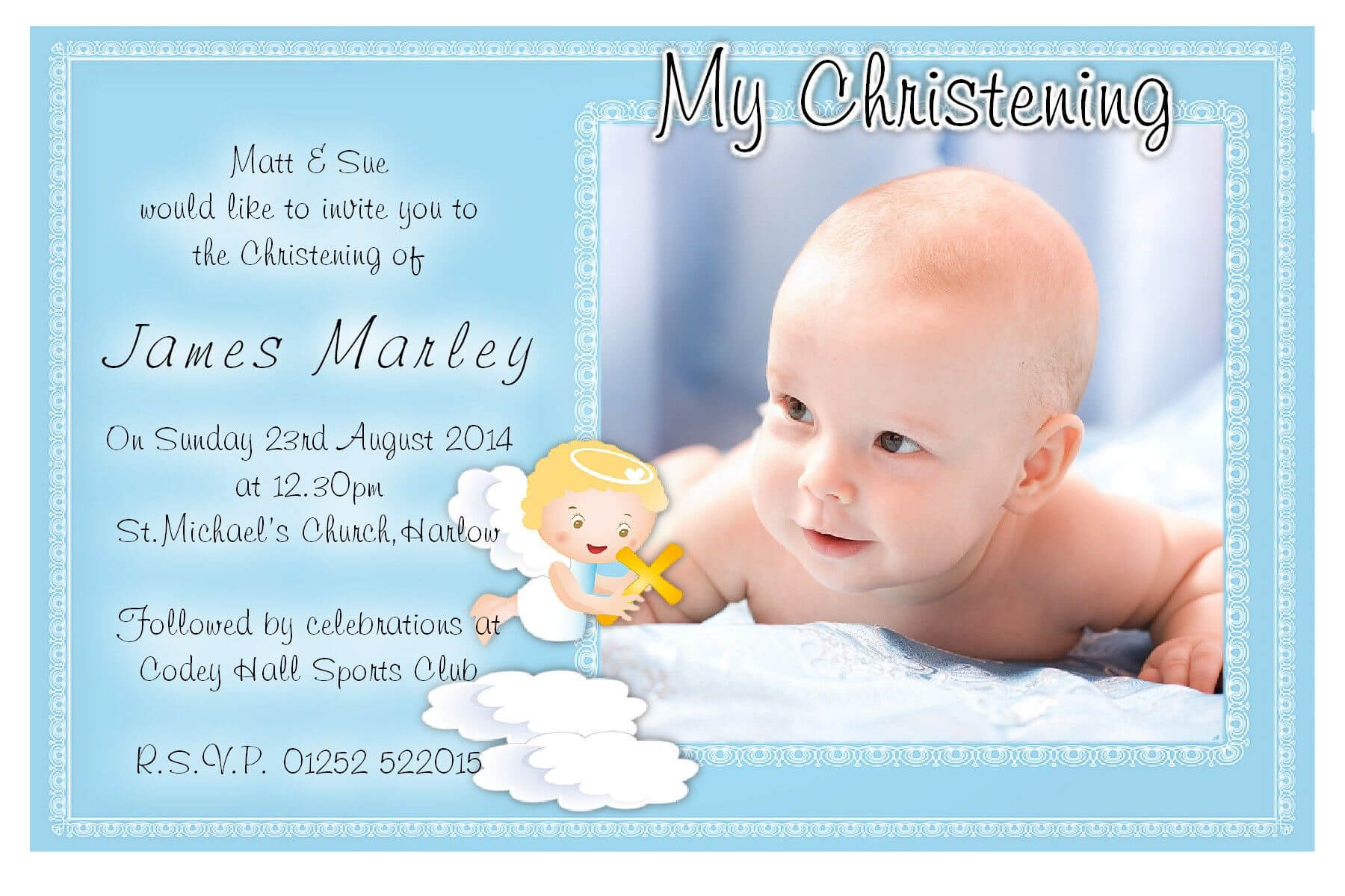 Free Christening Invitation Template Download | Baptism Pertaining To Free Christening Invitation Cards Templates